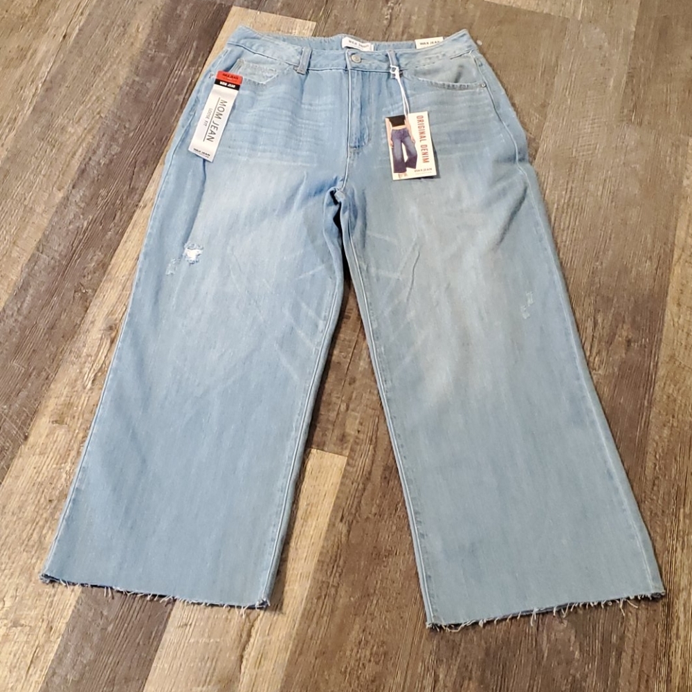 Wax Jean Collection Mom loose fit size 13/31 Jeans Blue Women New - Picture 2 of 6